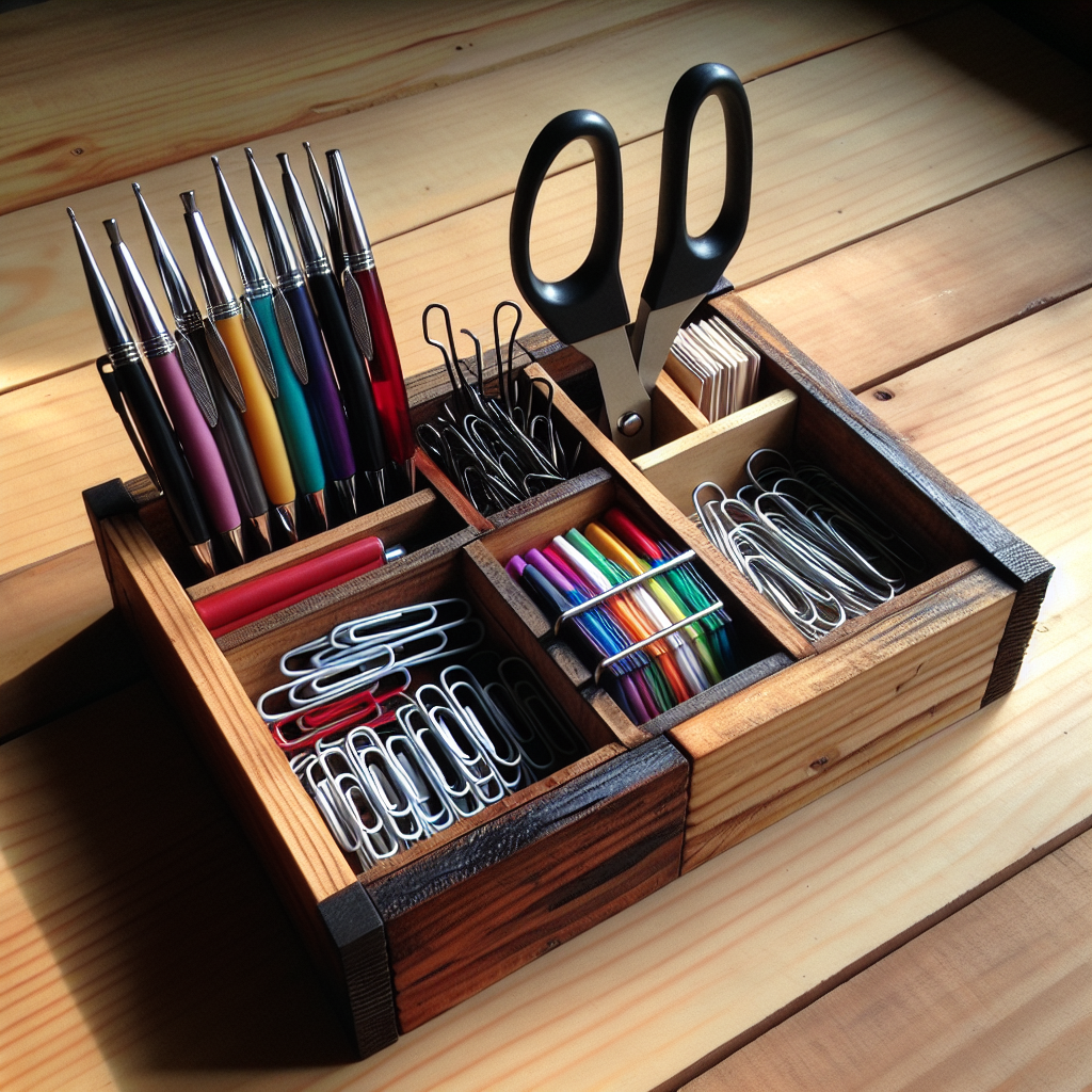 Organizer na biurko DIY