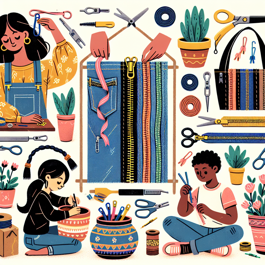 Kreatywne zastosowanie zamków krawieckich w projektach DIY