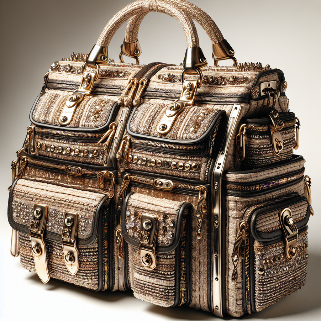 Modna torba DIY z metalowymi okuciami