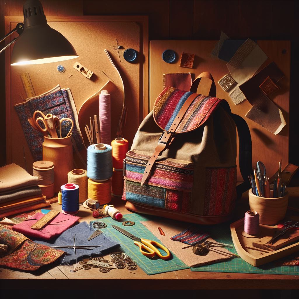 Plecak DIY z taśmą nośną parcianą