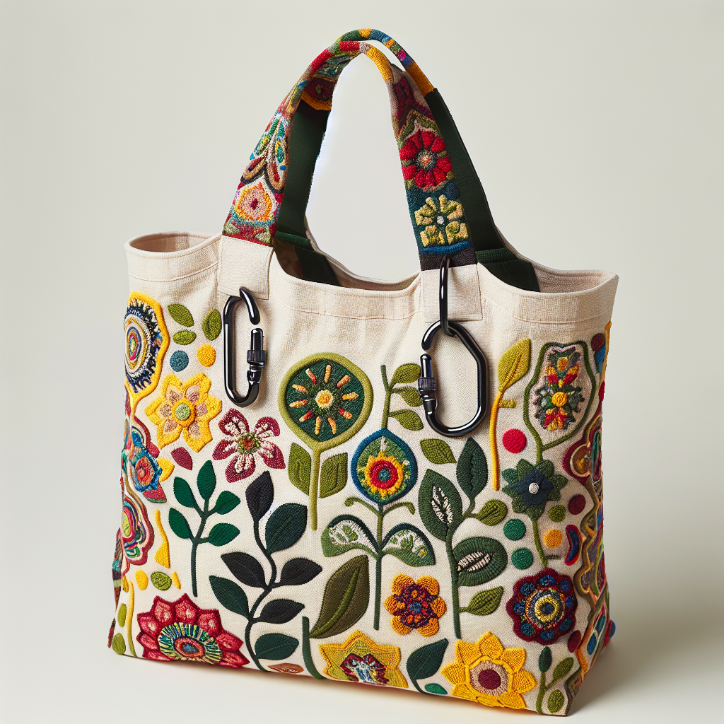 Przenośna torba na zakupy DIY z karabińczykami