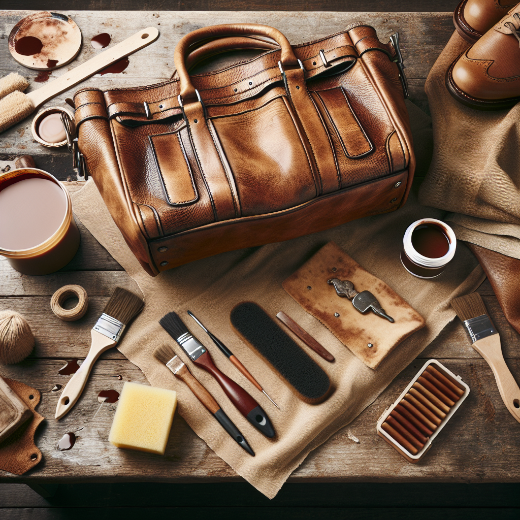 Renowacja skórzanych torebek DIY z farbą do skóry naturalnej