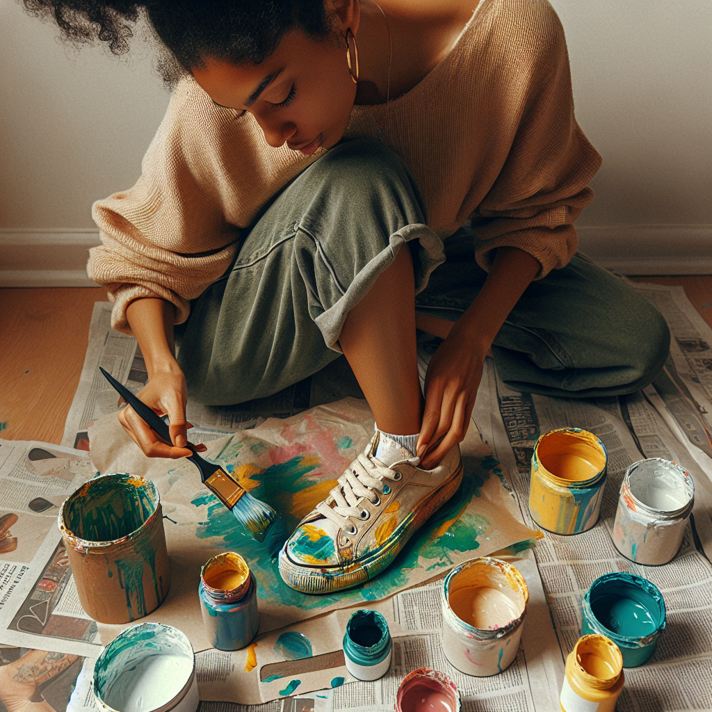 Odświeżanie starych butów DIY jak używać farby do obuwia