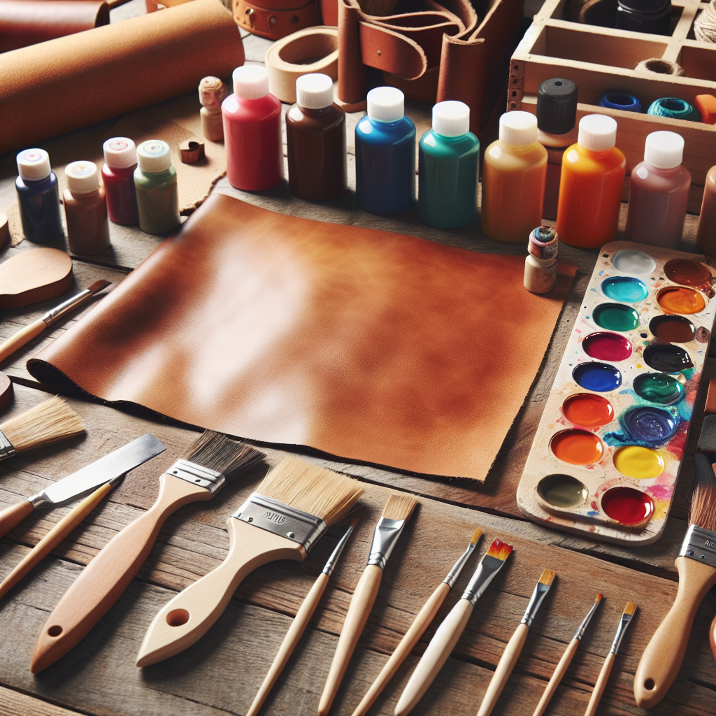 Farba do skóry naturalnej – jak nadać nowy wygląd swoim projektom DIY?