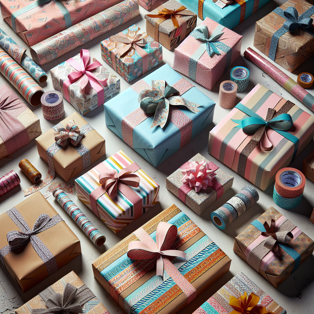 Kreatywne opakowanie prezentów: jak wykorzystać taśmę z nadrukiem, aby zachwycić obdarowanego?